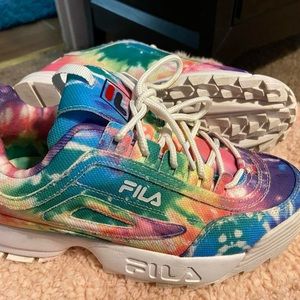 Tie dye Fila destroyors
